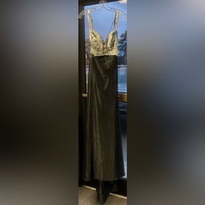 Black And Silver Multi Gown